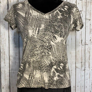Chaus Sport abstract bling short sleeve top